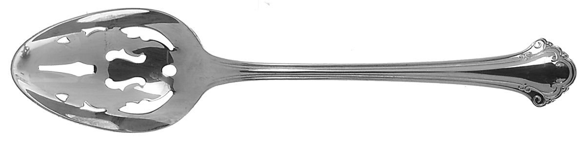 Boston Chippendale (Silverplate-1987) Pierced Tablespoon (Serving Spoon) by Towle Silver-1