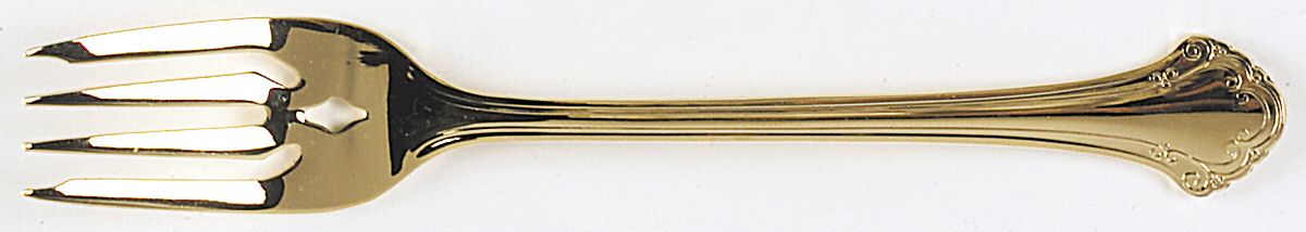 Boston Chippendale Gold (Gold Electroplate) Individual Salad Fork by Towle Silver-1