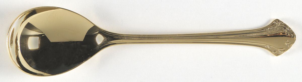 Boston Chippendale Gold (Gold Electroplate) Sugar Spoon by Towle Silver-1