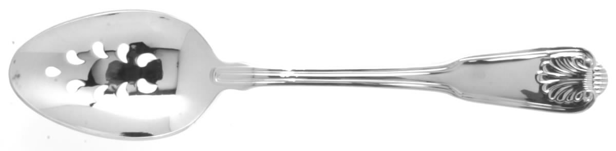 Boston Shell (Silverplate, 1987) Pierced Tablespoon (Serving Spoon) by Towle Silver-1