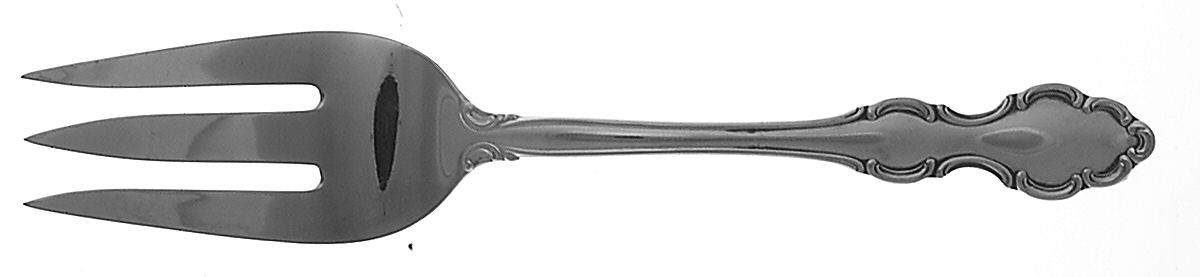 Breckenridge (Stainless) Large Solid Cold Meat Serving Fork by Towle Silver-1