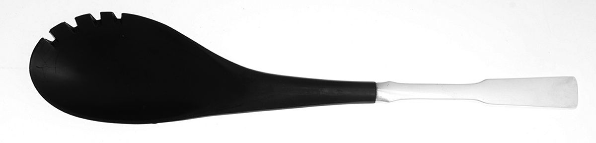 Byfield (Silverplate, 1970) Salad Serving Fork with Plastic Prongs by Towle Silver-1