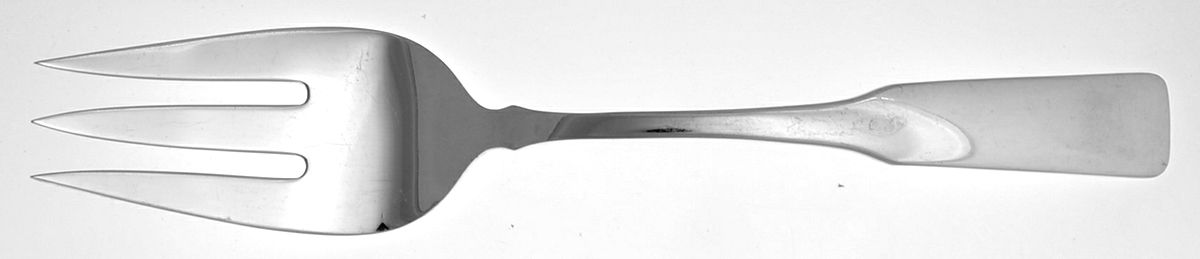 Byfield (Silverplate, 1970) Large Solid Cold Meat Serving Fork by Towle Silver-1
