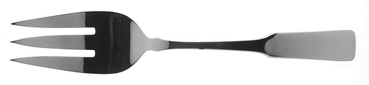Byfield (Stainless-Cutlery) Large Solid Cold Meat Serving Fork by Towle Silver-1