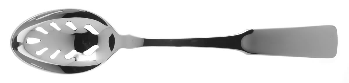 Byfield (Stainless-Cutlery) Pierced Tablespoon (Serving Spoon) by Towle Silver-1
