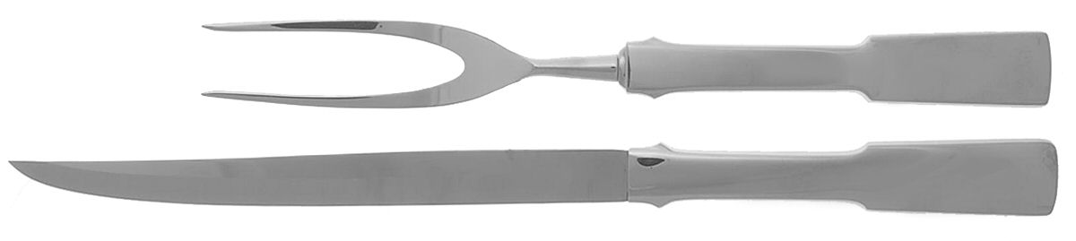 Byfield (Stainless-Cutlery) Large 2-Piece Roast Carving Set w/Stainless Blade by Towle Silver-1