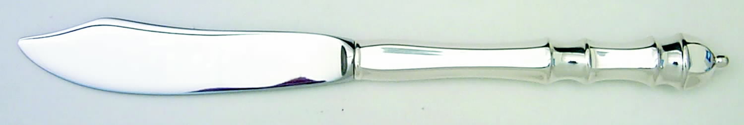 Carpenter Hall (Sterling, 1975) Individual Fish Knife with Stainless Blade by Towle Silver-1