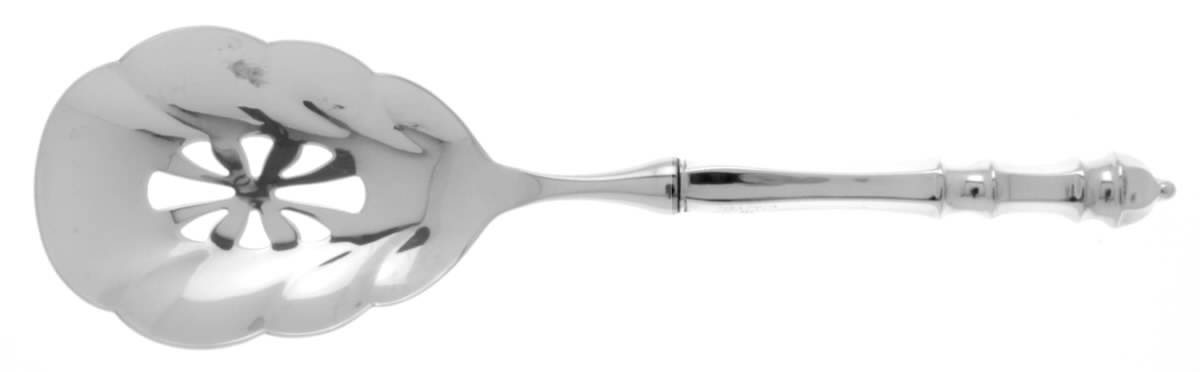 Carpenter Hall (Sterling, 1975) Pierced Casserole Spoon with Stainless Bowl by Towle Silver-1