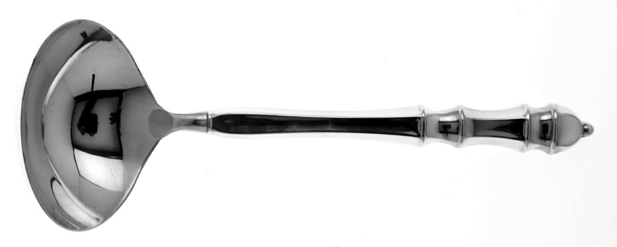Carpenter Hall (Sterling, 1975) Gravy Ladle W/Hollow Handle & Sterling Bowl by Towle Silver-1