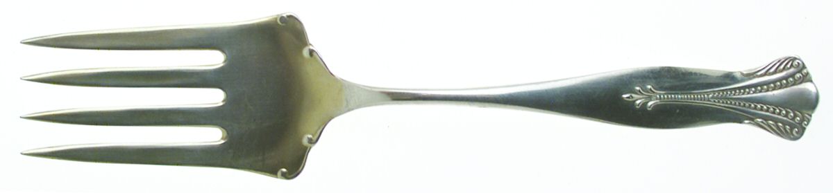 Cambridge (Sterling, 1880) Small Solid Cold Meat Serving Fork by Towle Silver-1
