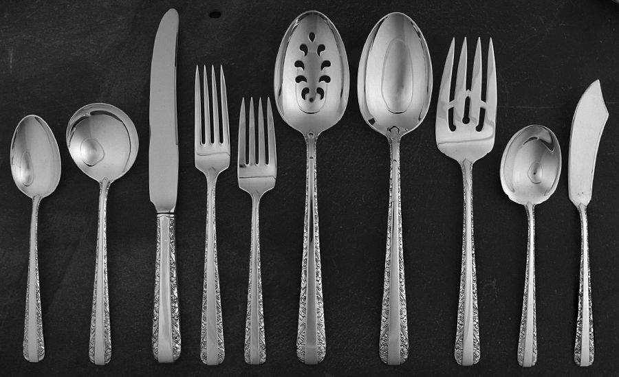 Candlelight (Sterling, 1934, No Monos) 45 Piece Place Size Starter Set by Towle Silver-1
