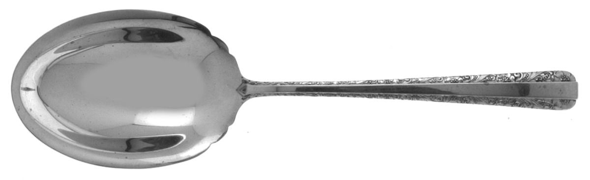 Candlelight (Sterling, 1934, No Monos) Small Solid Berry/Casserole Spoon by Towle Silver-1