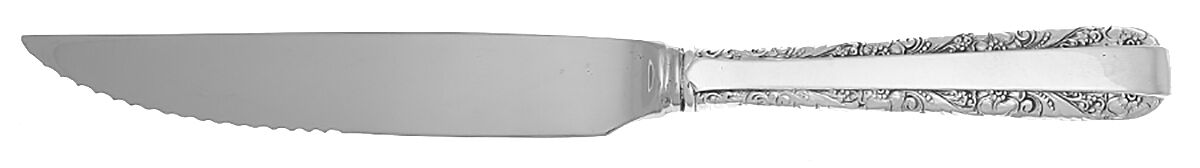 Candlelight (Sterling, 1934, No Monos) Steak Knife Individual Hollow, Serrate HC by Towle Silver-1