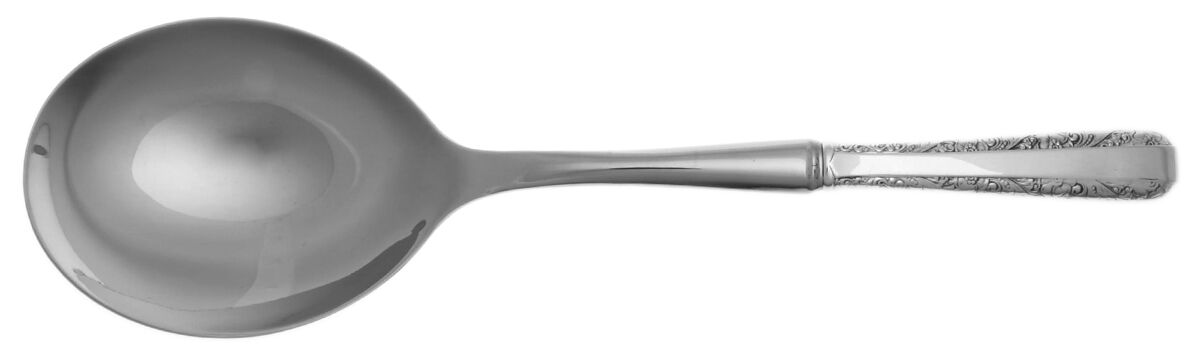 Candlelight (Sterling, 1934, No Monos) Casserole Spoon with Smooth Stainless Bowl HC by Towle Silver-1