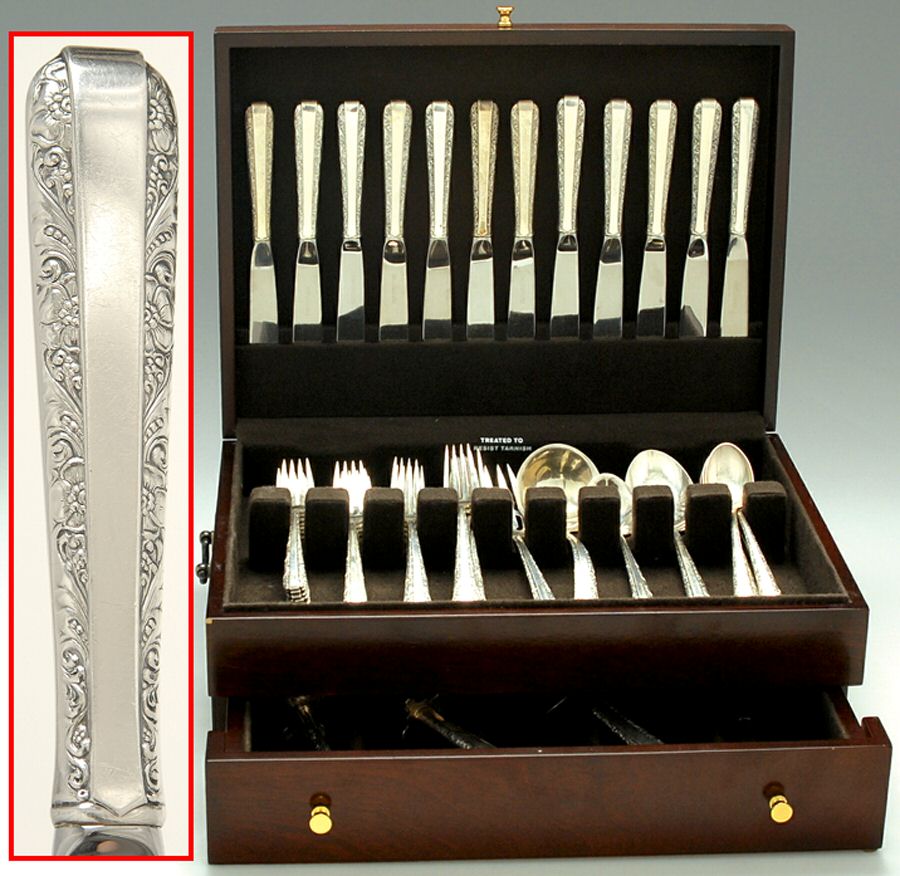 Candlelight (Sterling, 1934, No Monos) 70 Piece Set by Towle Silver-1