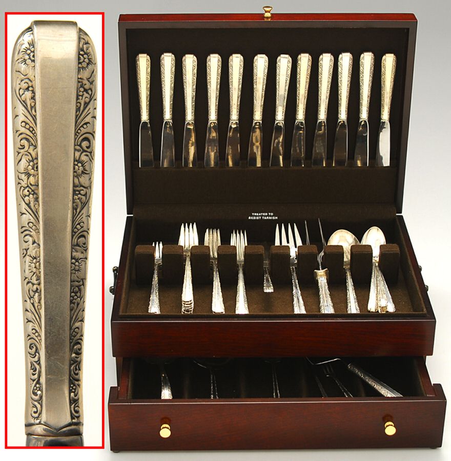Candlelight (Sterling, 1934, No Monos) 83 Piece Set by Towle Silver-1