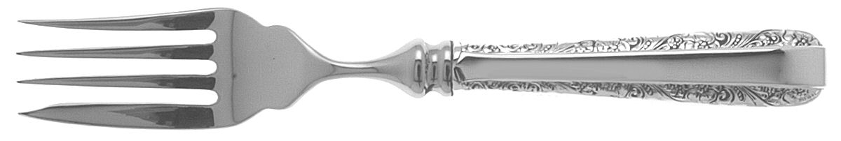 Candlelight (Sterling, 1934, No Monos) Individual Hollow Fish Fork, Stainless Tines by Towle Silver-1