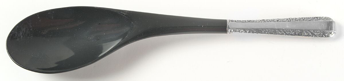 Candlelight (Sterling, 1934, No Monos) Salad Serving Spoon with Plastic Bowl by Towle Silver-1