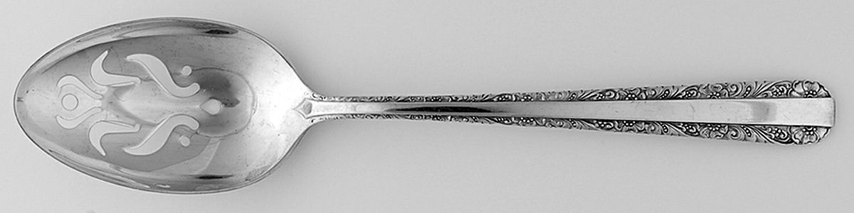 Candlelight (Sterling, 1934, No Monos) Pierced Tablespoon (Serving Spoon) CM by Towle Silver-1