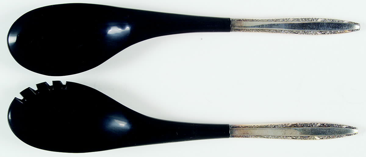 Candleglow (Silverplate, 1968) Plastic Bowl 2-Piece Salad Set by Towle Silver-1