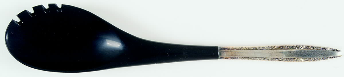 Candleglow (Silverplate, 1968) Salad Serving Fork with Plastic Prongs by Towle Silver-1