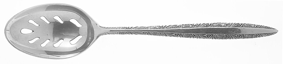 Candleglow (Silverplate, 1968) Pierced Tablespoon (Serving Spoon) by Towle Silver-1