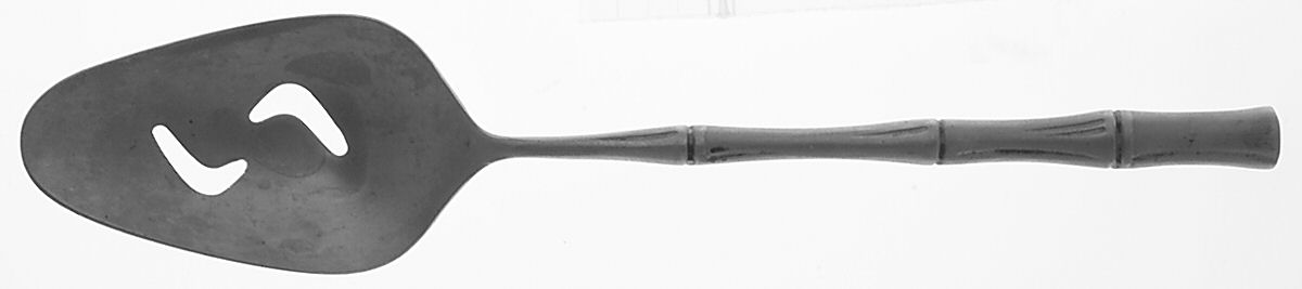 Cane (Stainless, Satin Finish) Pierced Tablespoon (Serving Spoon) by Towle Silver-1