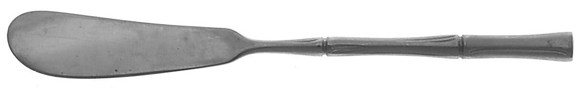 Cane (Stainless, Satin Finish) Flat Handle Butter Spreader by Towle Silver-1