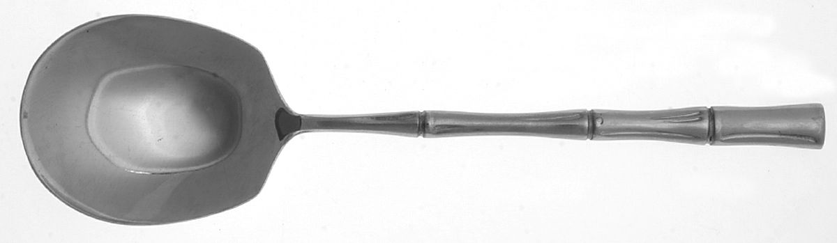 Cane (Stainless, Satin Finish) Solid Smooth Casserole Spoon by Towle Silver-1