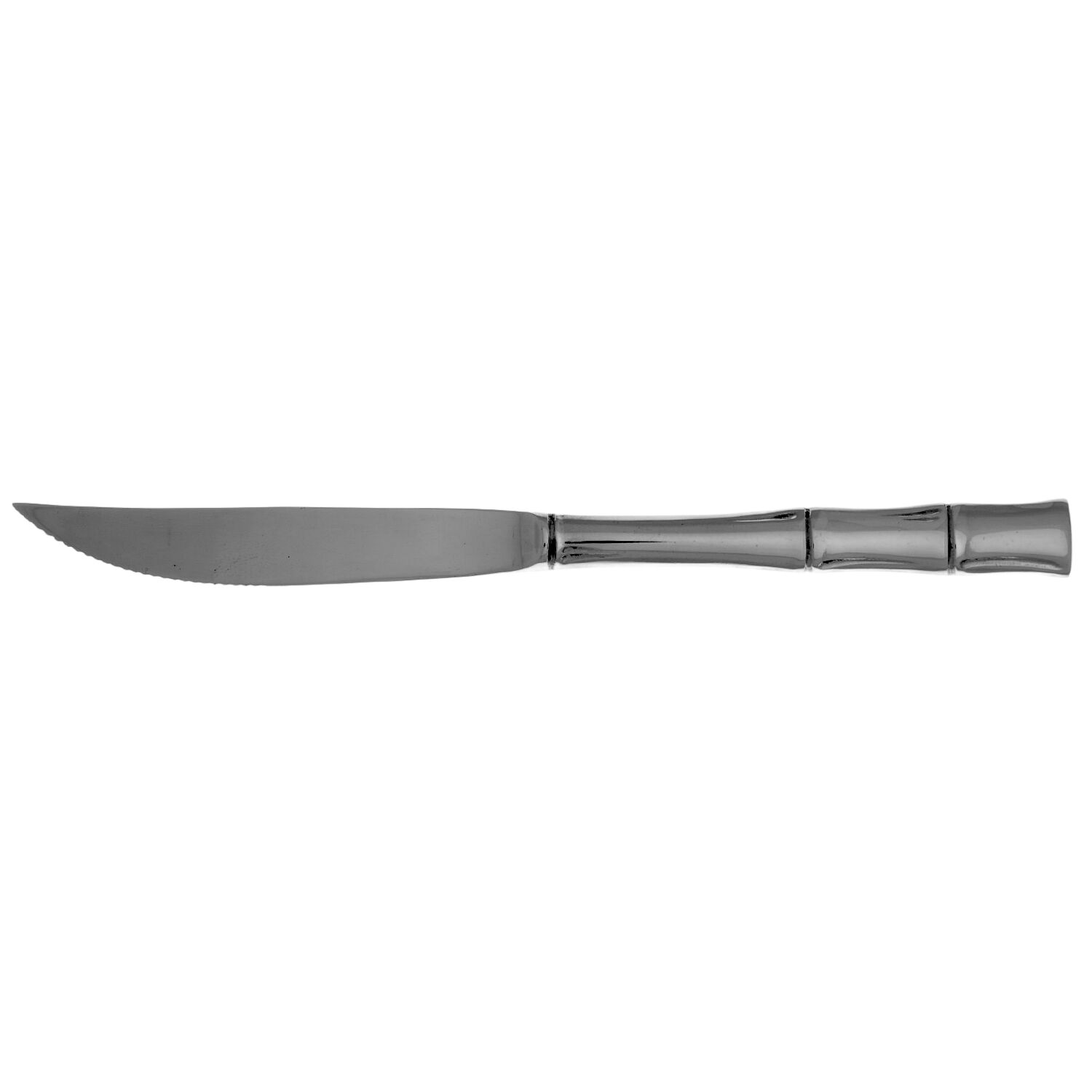 Cane (Stainless, Glossy Finish) Individual Steak Knife Hollow Handle by Towle Silver-1