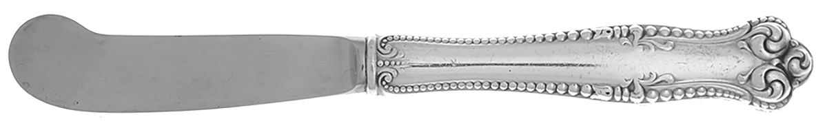 Canterbury (Sterling, 1893) Butter Spreader Hollow Hdl-Paddle/Stainless Blade by Towle Silver-1