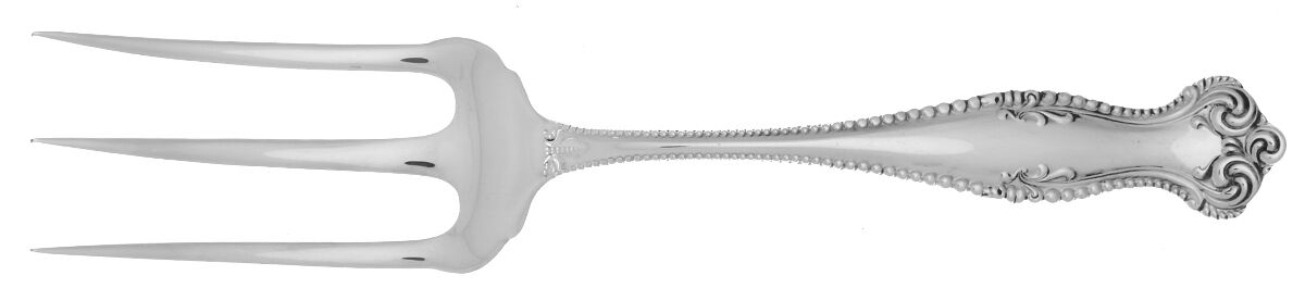 Canterbury (Sterling, 1893) Solid Toast Serving Fork by Towle Silver-1
