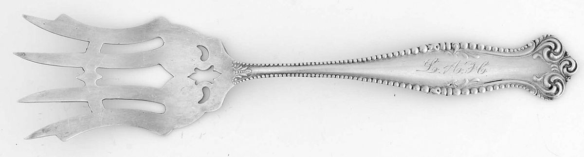 Canterbury (Sterling, 1893) Large Chipped Beef Fork by Towle Silver-1