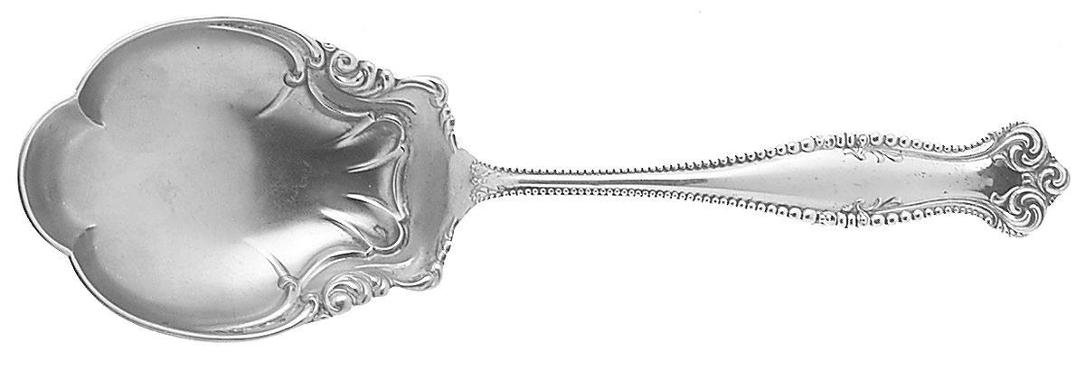 Canterbury (Sterling, 1893) Small Solid Berry/Casserole Spoon by Towle Silver-1