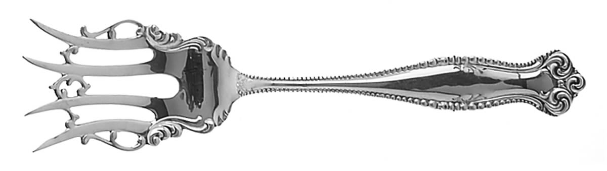 Canterbury (Sterling, 1893) Large Chipped Beef Fork by Towle Silver-1