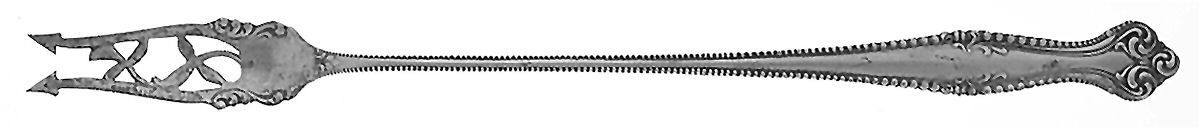 Canterbury (Sterling, 1893) Long Handle Olive Fork by Towle Silver-1