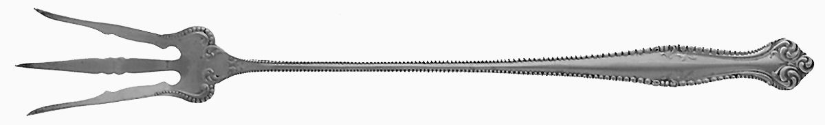 Canterbury (Sterling, 1893) Large Lettuce Serving Fork by Towle Silver-1
