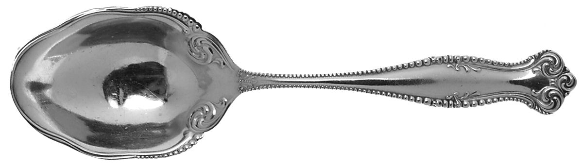 Canterbury (Sterling, 1893) Preserve Spoon by Towle Silver-1