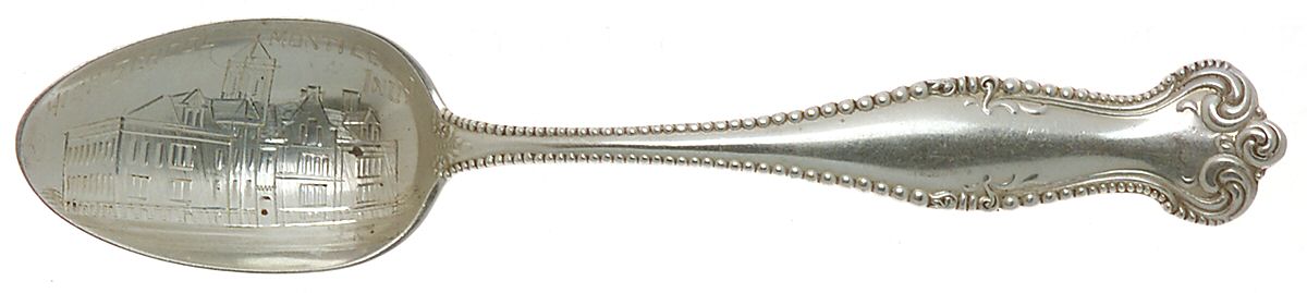 Canterbury (Sterling, 1893) Souvenir Spoon (Five O'Clock) by Towle Silver-1