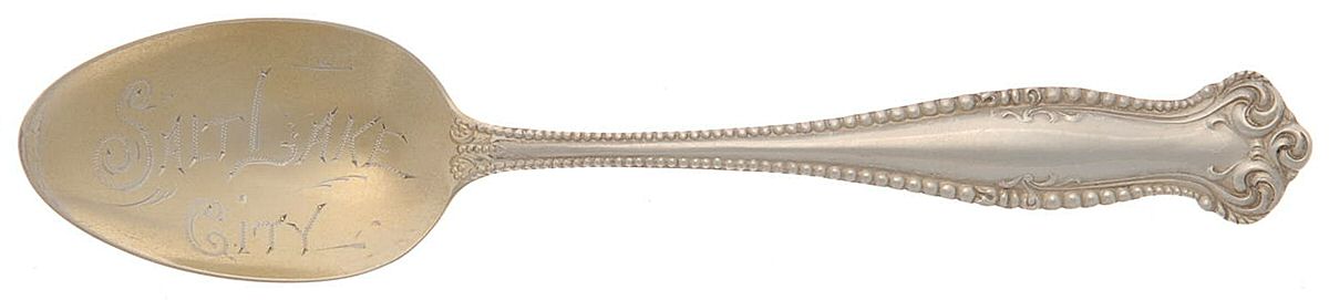 Canterbury (Sterling, 1893) Souvenir Spoon (Five O'Clock) by Towle Silver-1