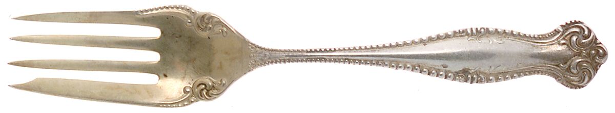 Canterbury (Sterling, 1893) Dessert Fork by Towle Silver-1