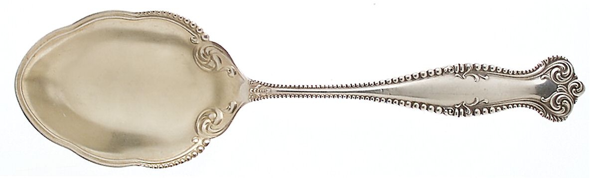 Canterbury (Sterling, 1893) Solid Salad Serving Spoon by Towle Silver-1