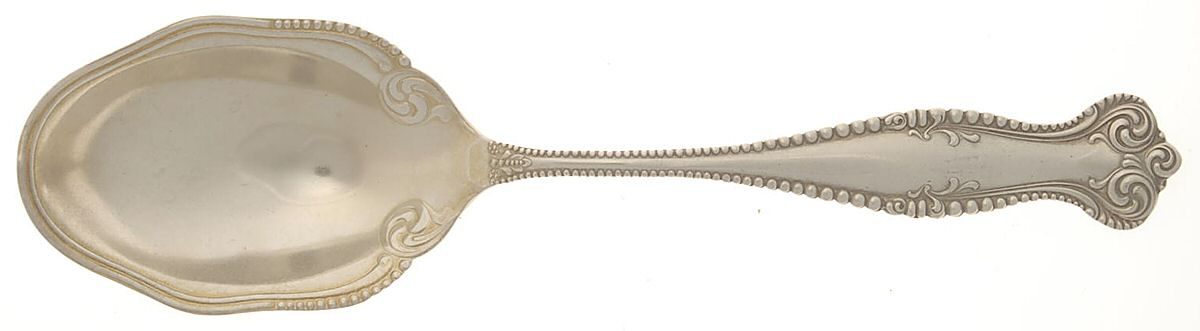 Canterbury (Sterling, 1893) Solid Salad Serving Spoon by Towle Silver-1