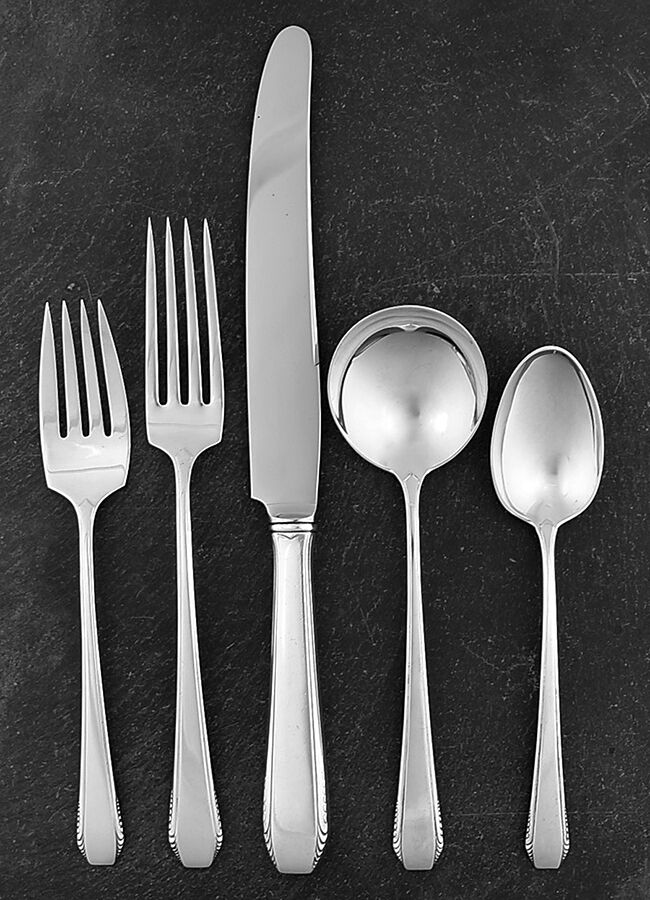Cascade (Sterling, 1933, No Monograms) 40  Piece Estate Set by Towle Silver-1