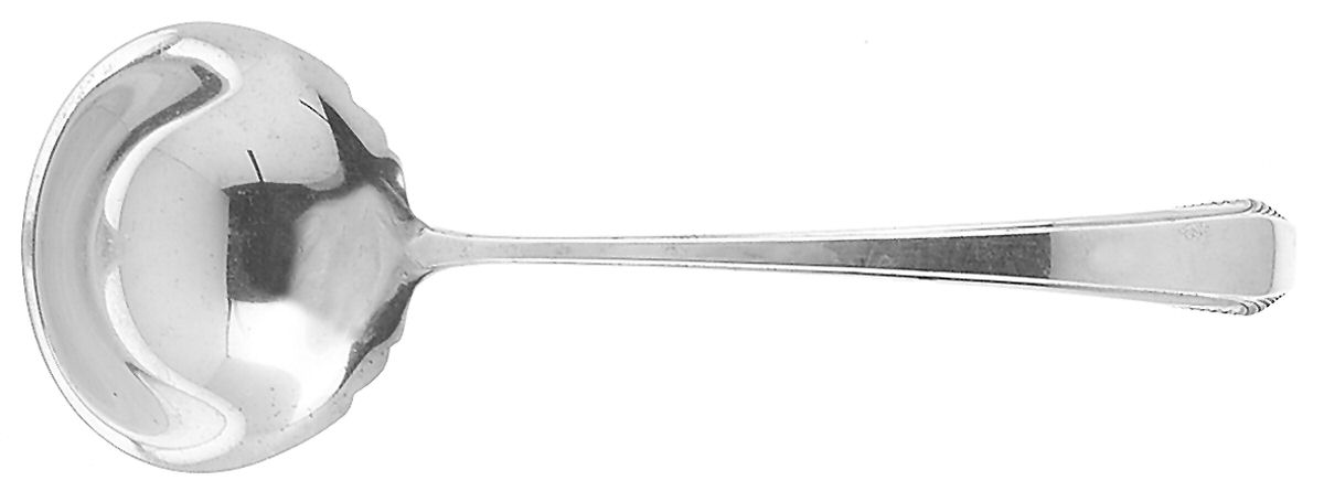 Cascade (Sterling, 1933, No Monograms) Solid Gravy Ladle by Towle Silver-1