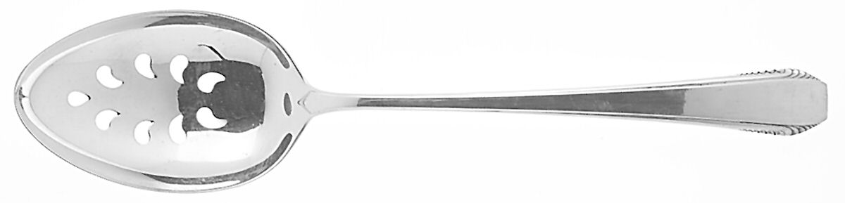 Cascade (Sterling, 1933, No Monograms) Pierced Tablespoon (Serving Spoon) by Towle Silver-1