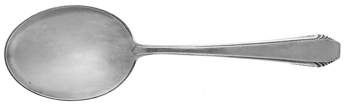 Cascade (Sterling, 1933, No Monograms) Straight Handle Baby Spoon by Towle Silver-1