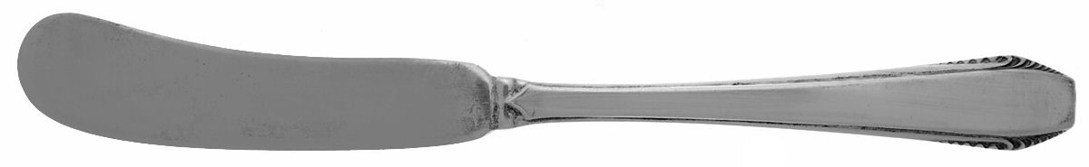 Cascade (Sterling, 1933, No Monograms) Flat Handle Butter Spreader by Towle Silver-1