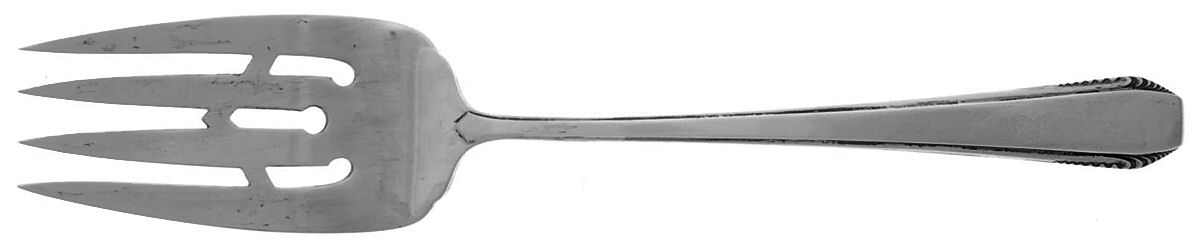 Cascade (Sterling, 1933, No Monograms) Small Solid Cold Meat Serving Fork by Towle Silver-1