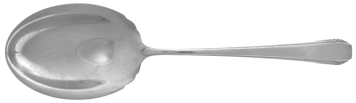 Cascade (Sterling, 1933, No Monograms) Small Solid Berry/Casserole Spoon by Towle Silver-1